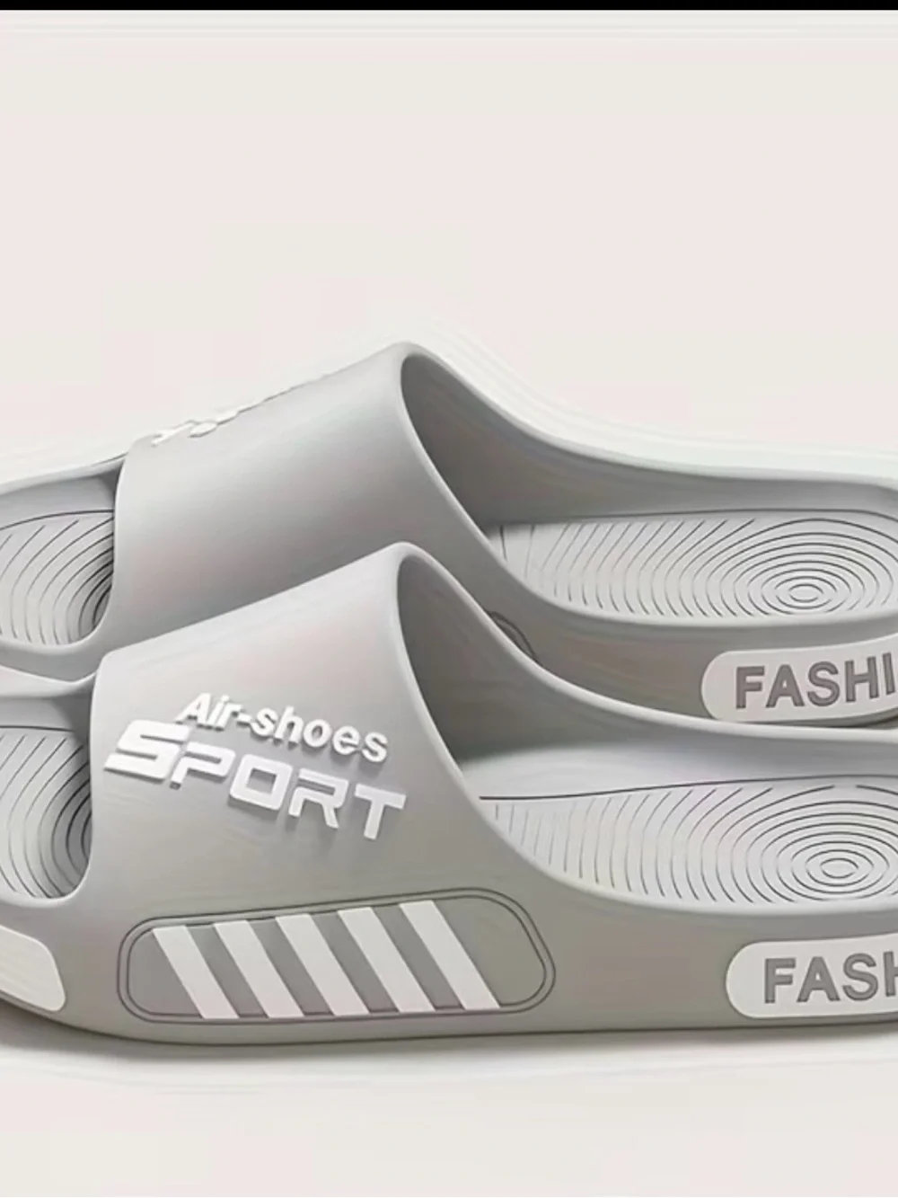 Men's White Fashion Sport Slide Sandals